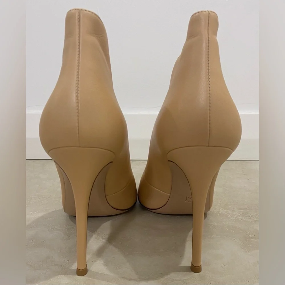 GIANVITO ROSSI Vamp Boots. Peep toe, stiletto heel, genuine leather, new. EU41.5 - Picture 3 of 9